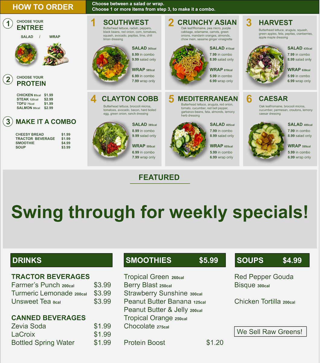 Menu Clayton Farms Salads-1